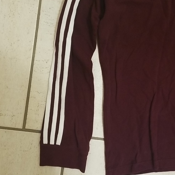 Adidas long sleeve shirt burgundy - Picture 4 of 6